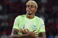 １ゴール・１アシストを決め、バルサの新10番の矜持を示したヤマル。(C)Getty Images