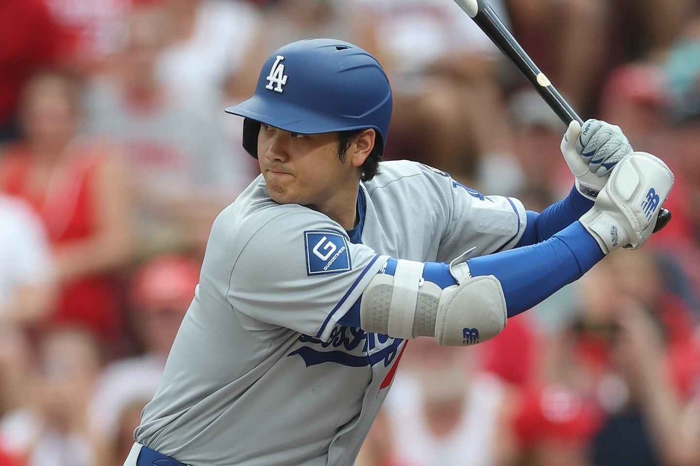 大谷がタイムリーヒットで打点をマークした。(C) Getty Images