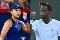 全米オープンの混合ダブルスに出場することになった大坂なおみ（左）とガエル・モンフィス（右）。（C）Getty Images