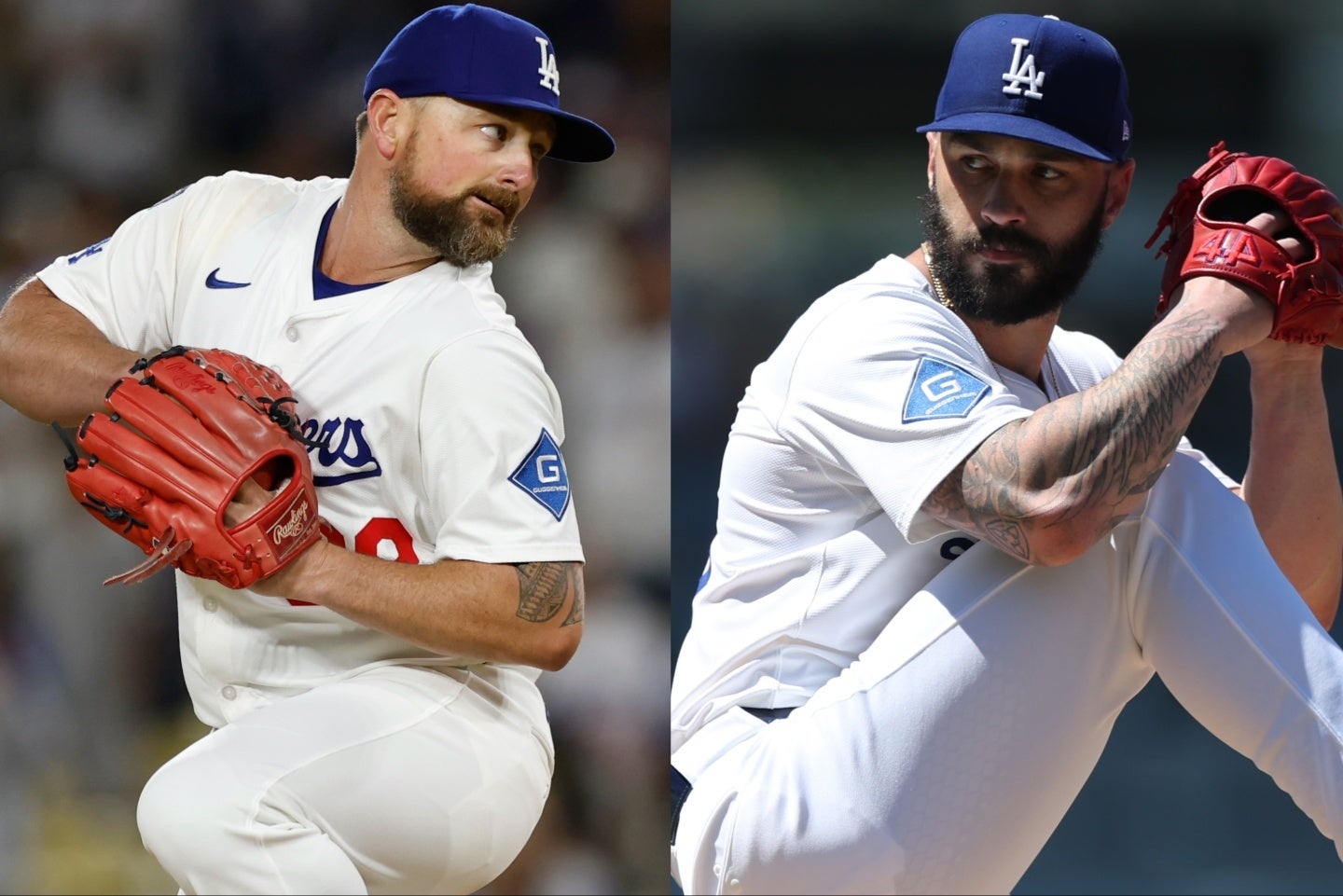 負傷者リスト入りしているイェーツ（左）とスコット（右）。(C)Getty Images