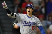 世界で最も有名な指名打者と言えば、大谷翔平（ドジャース）だろう。そんな大谷を生んだ日本も、27年から両リーグでＤＨが採用される。(C)Getty Images