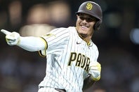 21号ソロホームランを放ったマチャド。(C)Getty Images