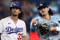 顔が似ていると話題になったのが、ドジャースからツインズに移籍したアウトマン（左）とフィッツジェラルド（右）。(C)Getty Images