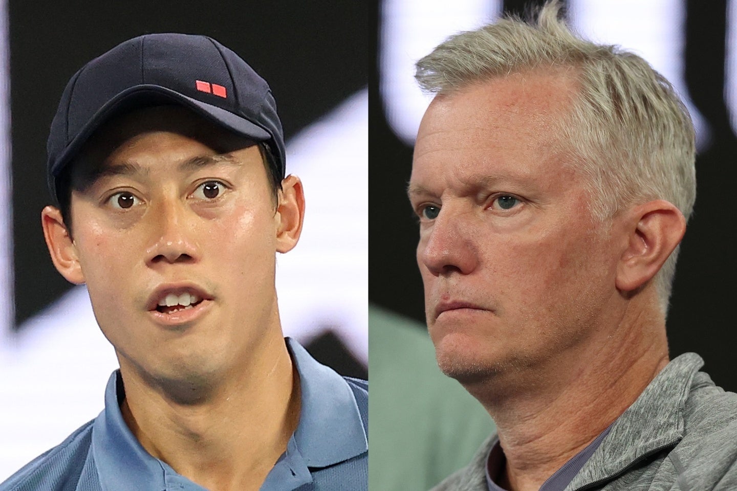 錦織（左）とヨハンソン氏（右）の師弟関係が終了した。（C）Getty Images
