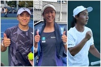 日本勢は伊藤を含め、清水（左）、柴原（中央）、望月（右）が全米オープン予選２回戦を突破し、本戦まであと１勝に迫った。写真：内田暁、Getty Images