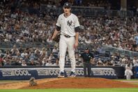 マウンドで一休みするリスにフリードも困惑。(C) Getty Images
