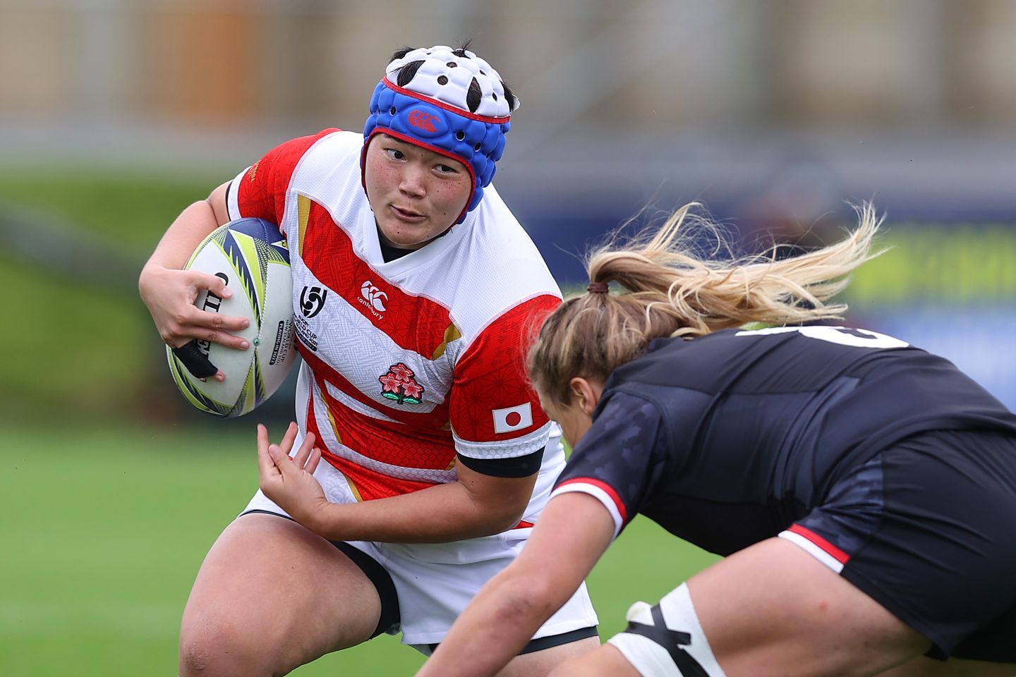 最前線のプロップを担う加藤。イングランドでの経験を経てコンタクトに磨きをかけた。(C) Getty Images