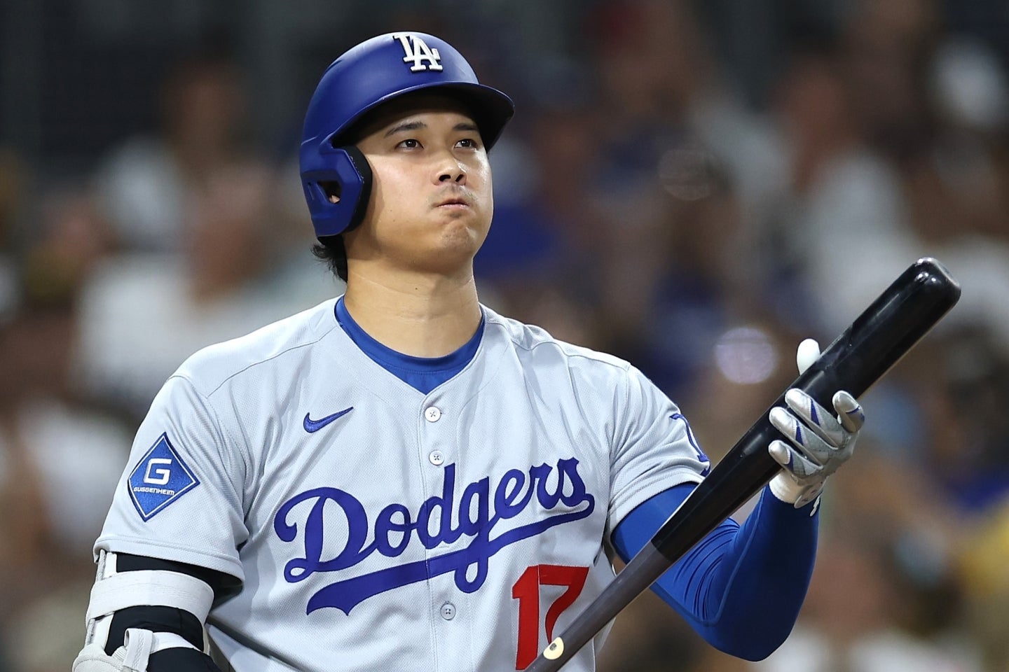 ４打数無安打、１三振だった大谷。２試合連続で快音が聞かれなかった。(C)Getty Images