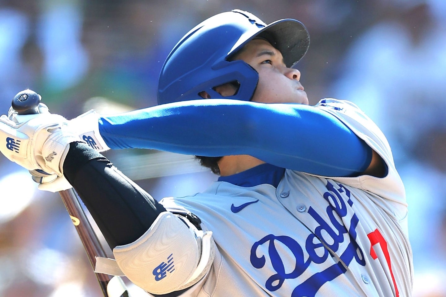 パドレス戦で松井から45号ソロ本塁打を放った大谷。(C)Getty Images