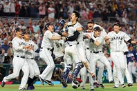 侍ジャパンがアメリカを下し３大会ぶり３回目のWBC制覇をはたした第５回大会・決勝の様子。(C)Getty Images