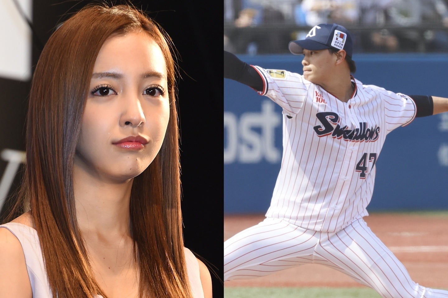 長女に本の読み聞かせをするシーンを公開した高橋（右）。板野さん（左）とは2021年に結婚した。(C)Getty Images／THE DIGEST写真部