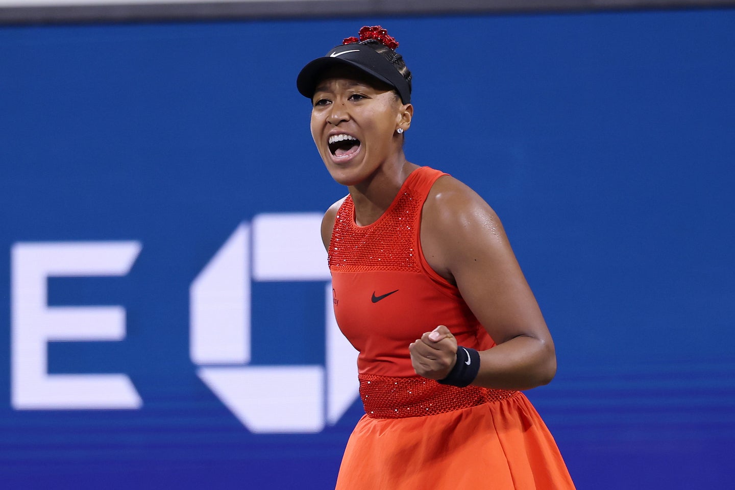 全米オープン１回戦で106位のミネンを下し、３度目の優勝に向け好発進した大坂なおみ。(C)Getty Images