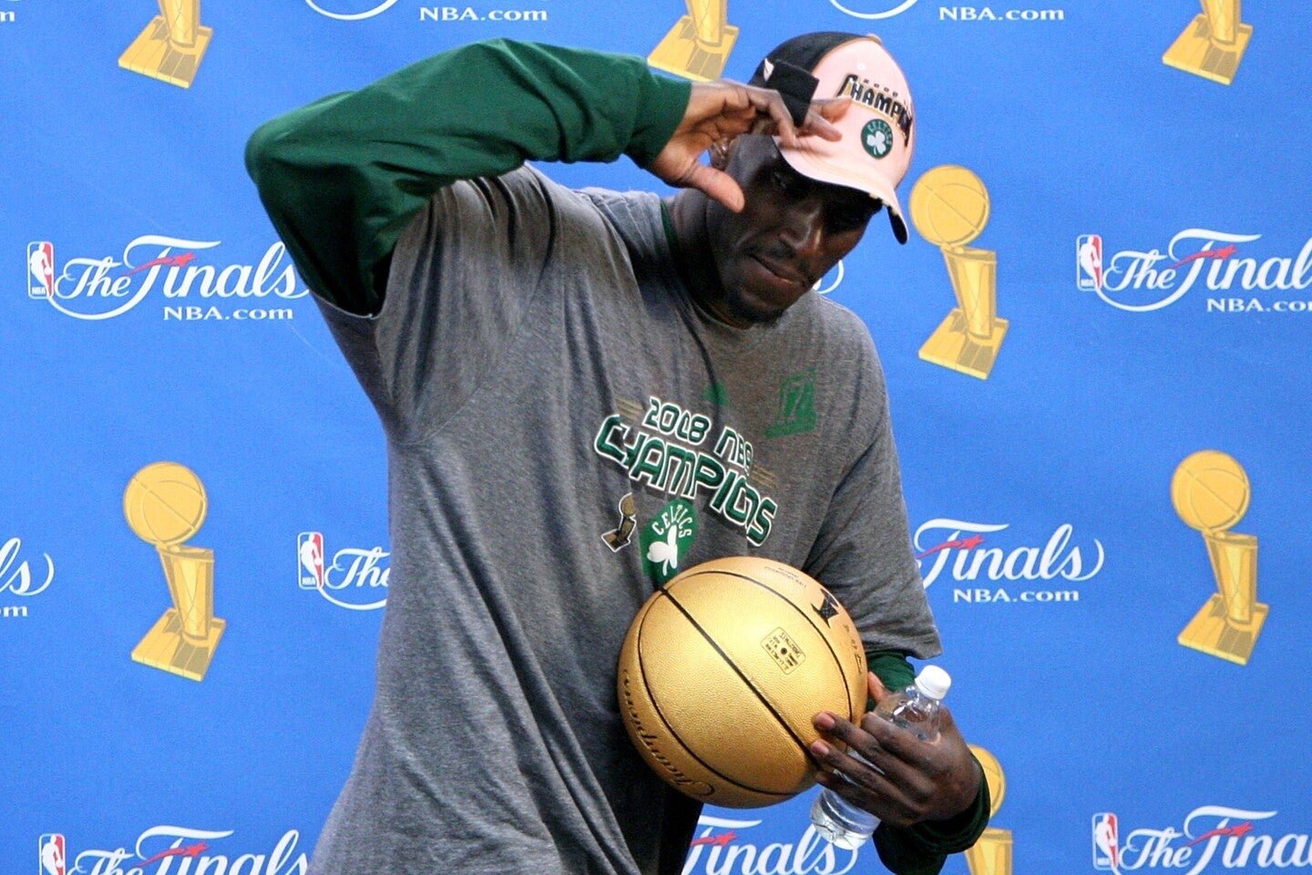 KGが加入した新生セルティックスは、2008年に球団史上17回目の頂点に立った。(C)Getty Images
