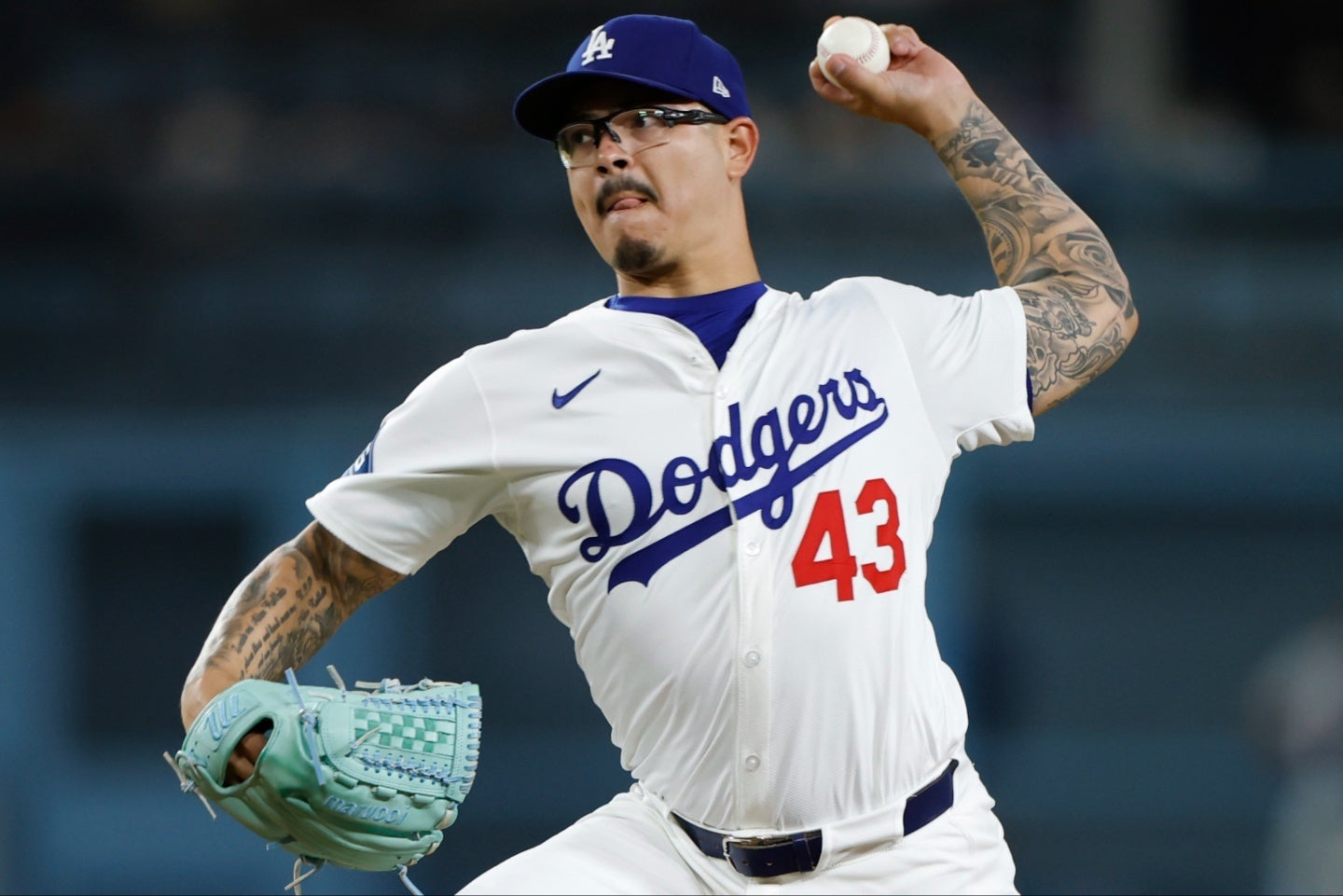 ドジャースのブルペンを支えている左腕のバンダ。(C)Getty Images
