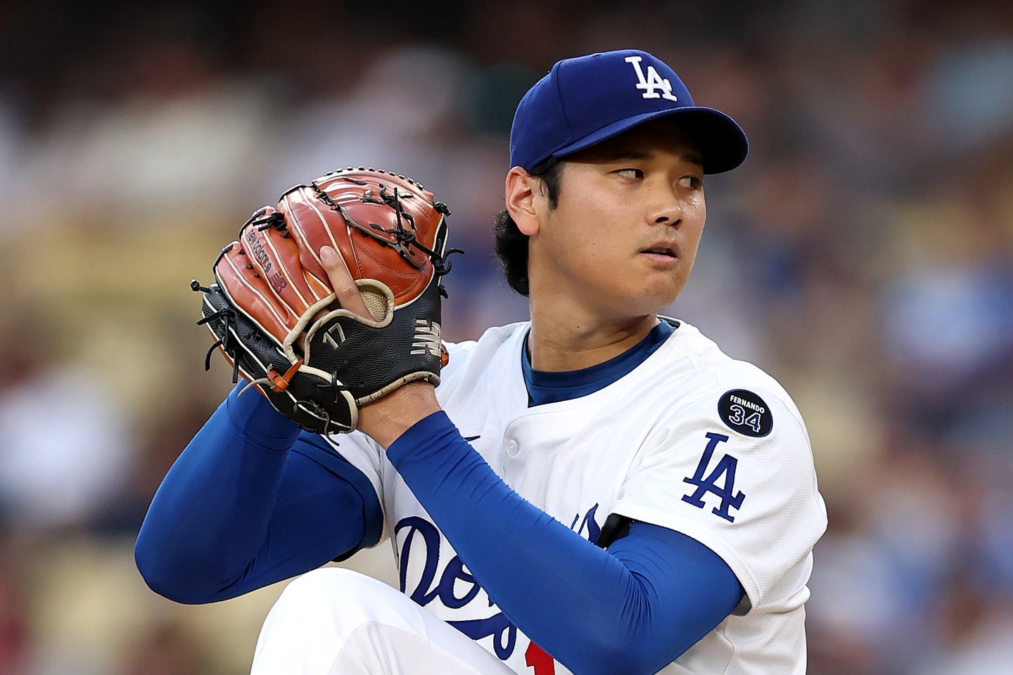今季は投打の二刀流で圧巻のパフォーマンスを披露しているドジャースの大谷。(C)Getty Images