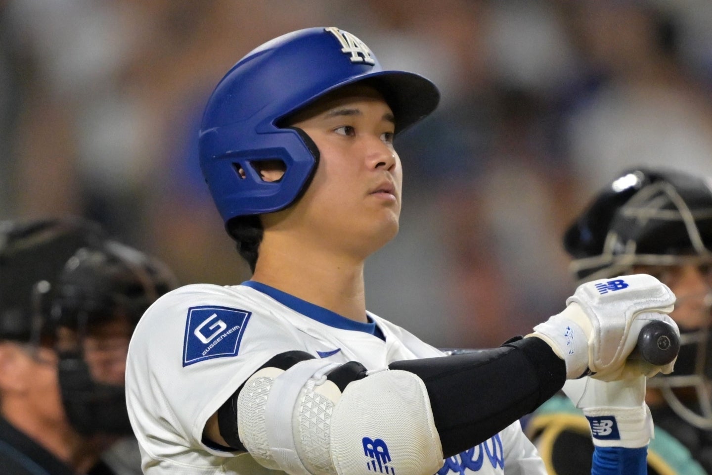 ３打数１安打だった大谷。(C)Getty Images