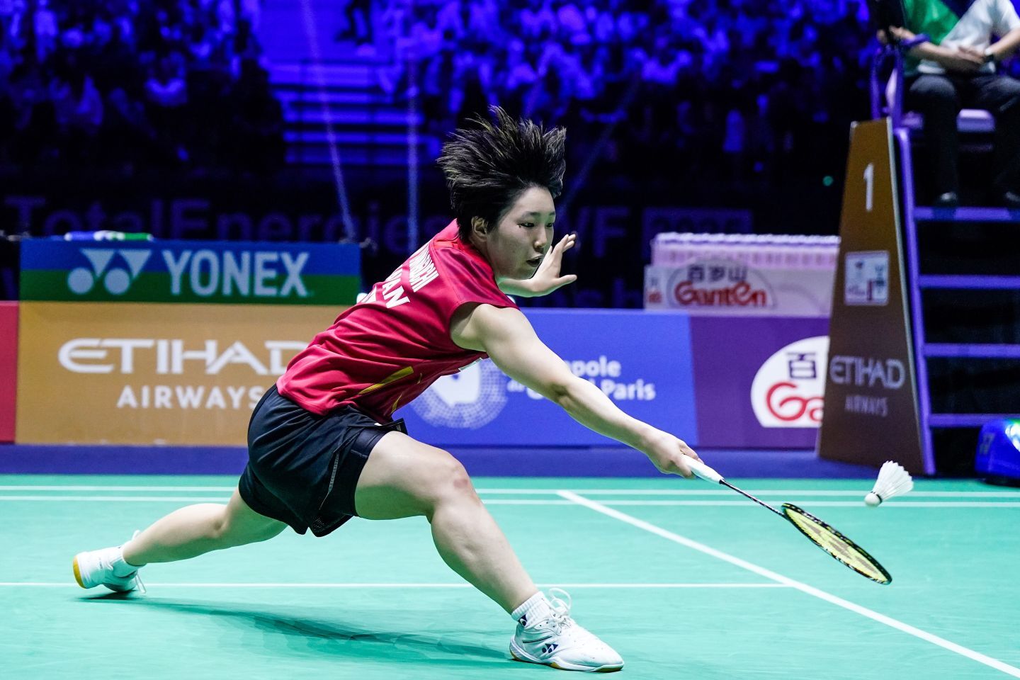 山口茜が３度目の世界選手権優勝に王手をかけた。(C) Getty Images