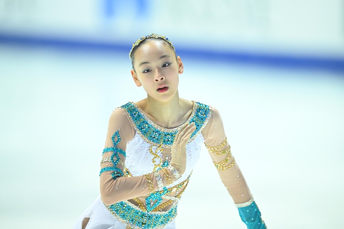 15歳の岡がジュニアGP初優勝を飾った。写真：金子拓弥（THE DIGEST写真部）