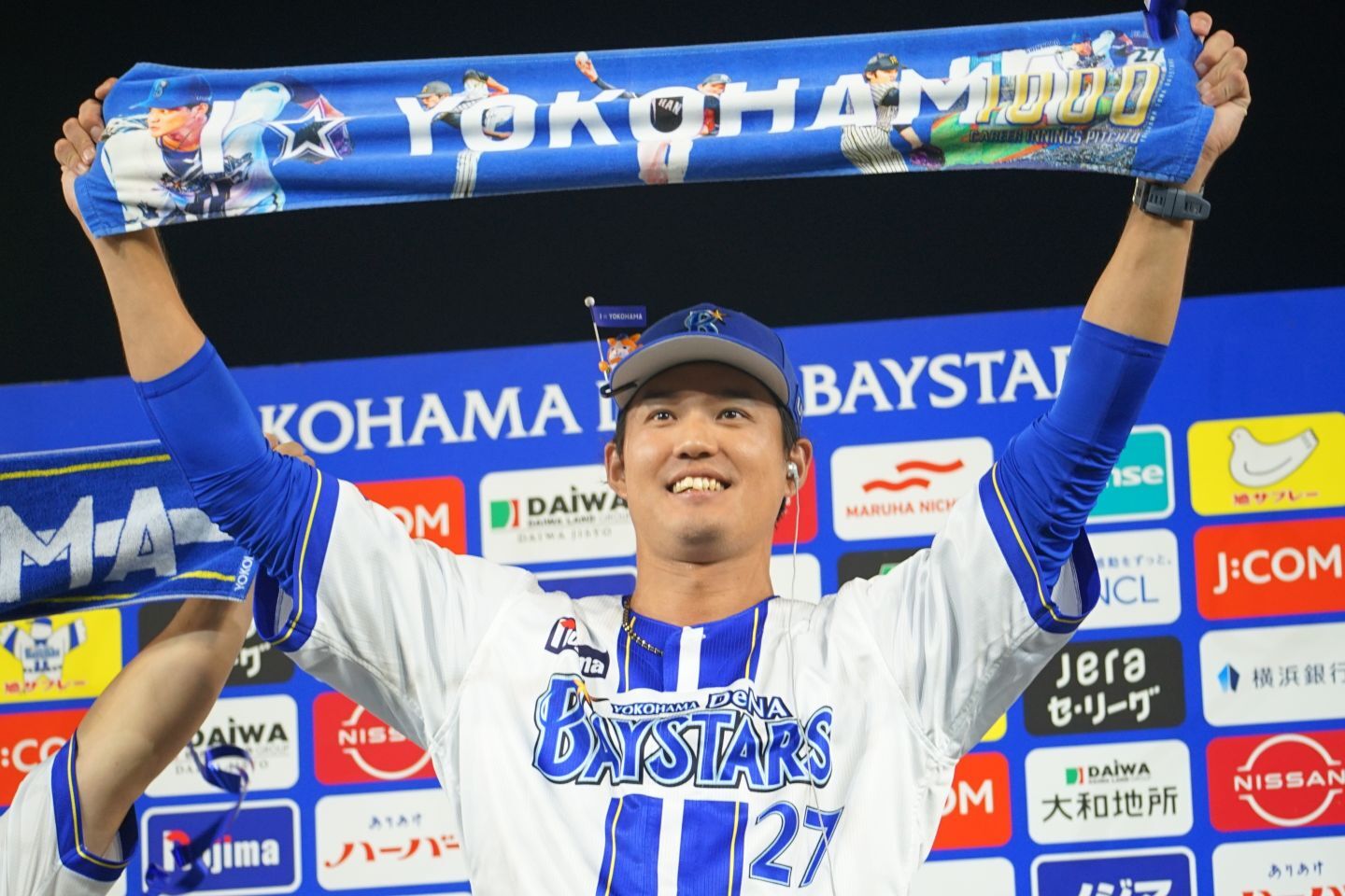 ７回無失点の好投を見せた藤浪。写真：萩原孝弘