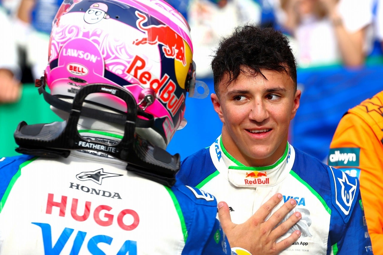 中団チームながら、自身初の表彰台に輝いたハジャー（右）。(C)Getty Images