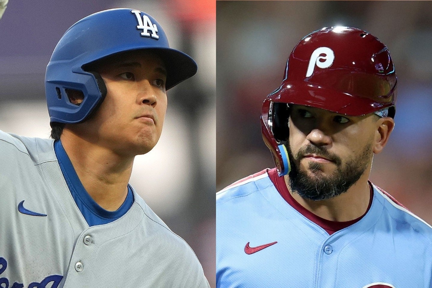ナ・リーグMVPレースの有力候補となっている大谷とシュワーバー。(C) Getty Images