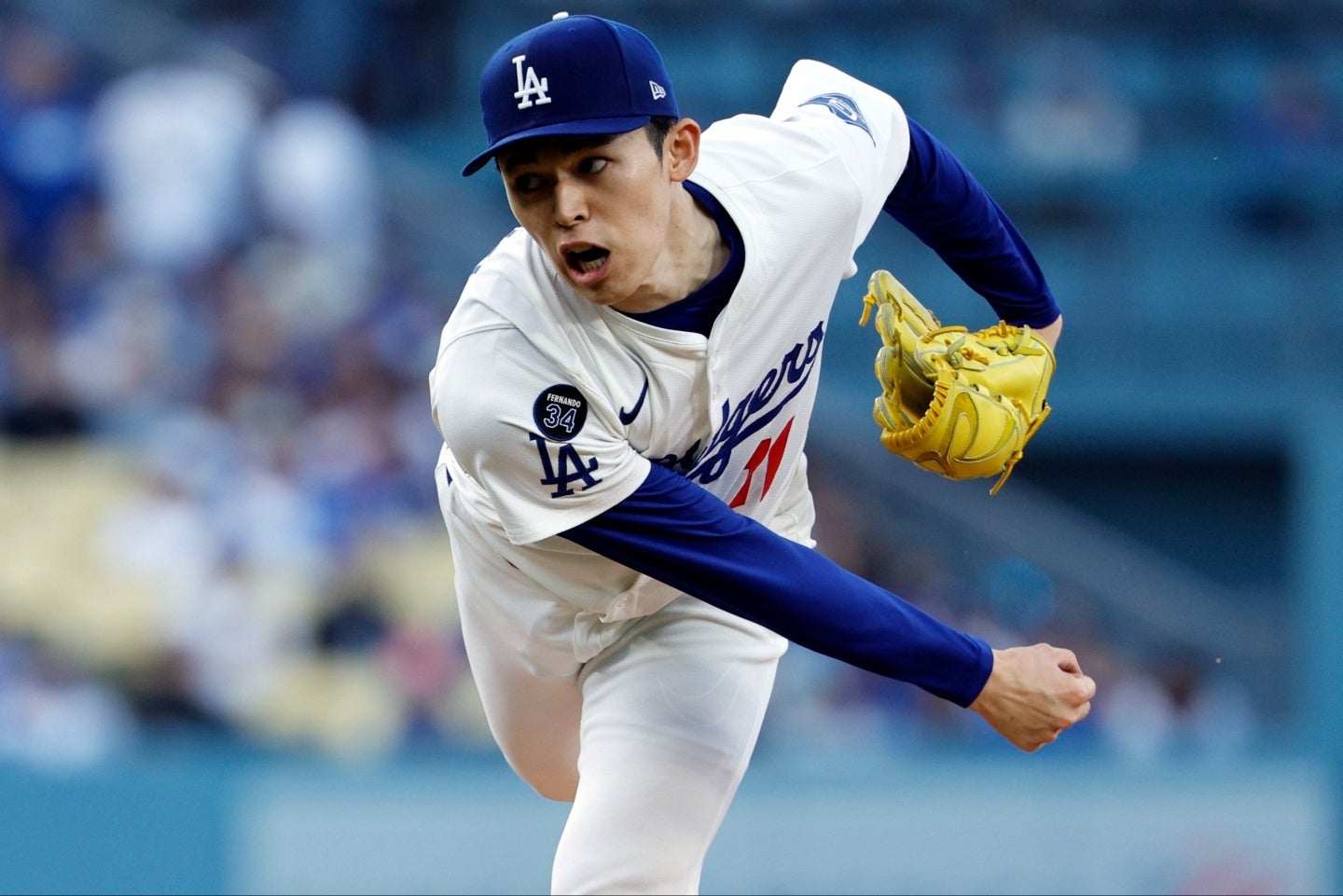 ４度目のリハビリ登板を果たした佐々木。(C) Getty Images