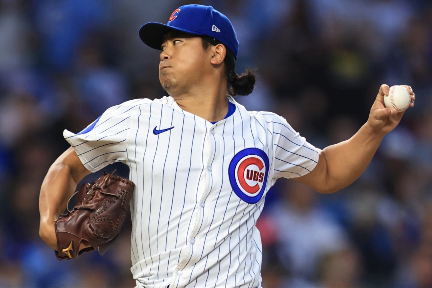 今季９勝目を挙げた今永。２年連続二桁勝利にリーチをかけた。(C) Getty Images