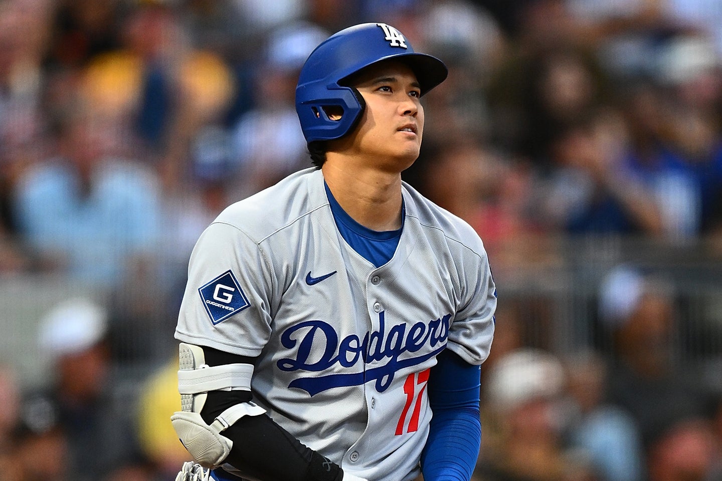 体調不良で敵地パイレーツ戦での先発登板を延期したドジャースの大谷翔平。(C)Getty Images
