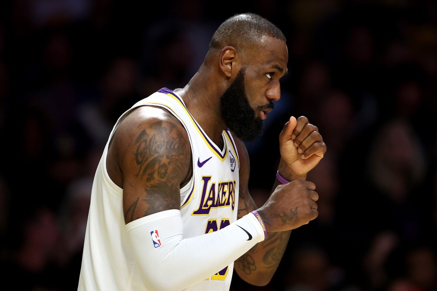 10月に開幕する新シーズンを最後に引退するとの噂もあるレブロン。伝説の見納めとなるのか。(C)Getty Images