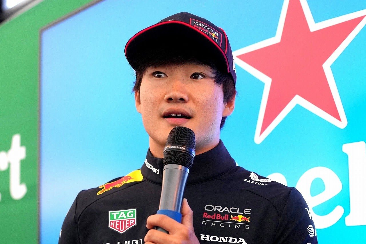 前戦オランダGPで８戦ぶりのポイントを獲得した角田。レッドブルの得意コースでさらなる結果を残せるか。(C)Getty Images