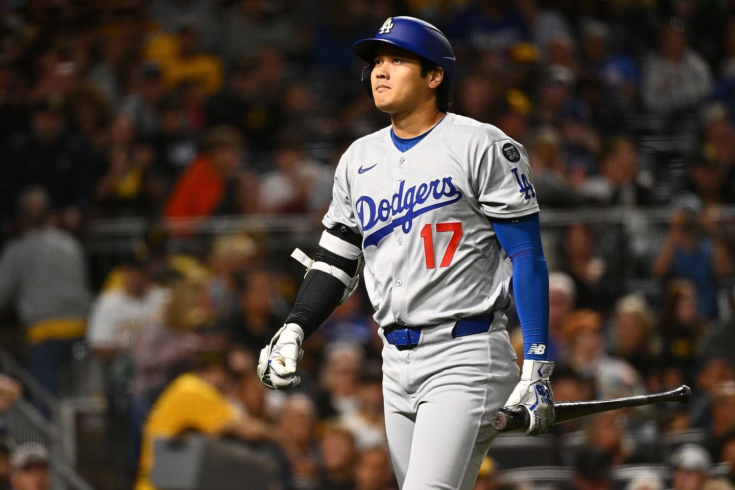 １番・投手兼指名打者で先発出場した大谷。(C) Getty Images