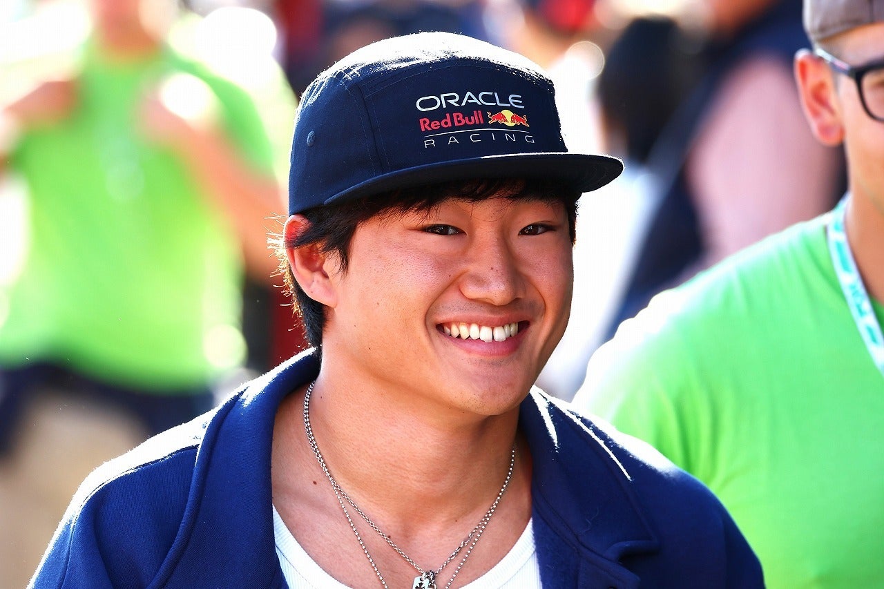９番グリッドを獲得した角田。(C)Getty Images