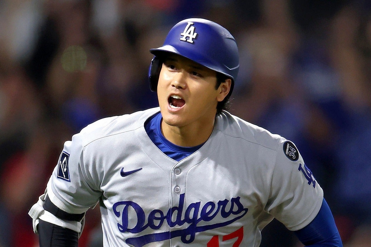 ２打席連続HRを放った大谷。(C) Getty Images
