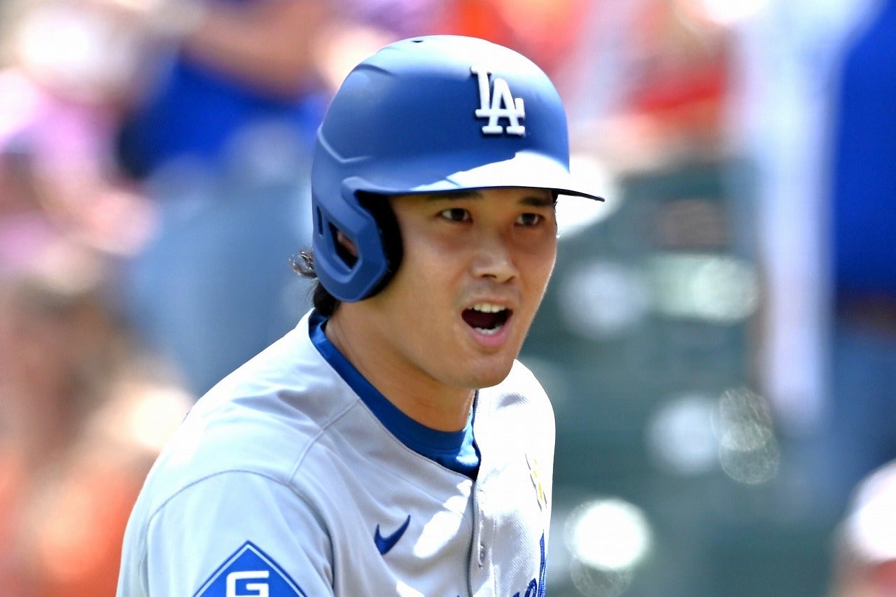 ２打席連続のホームランで試合の流れを作った大谷。(C)Getty Images