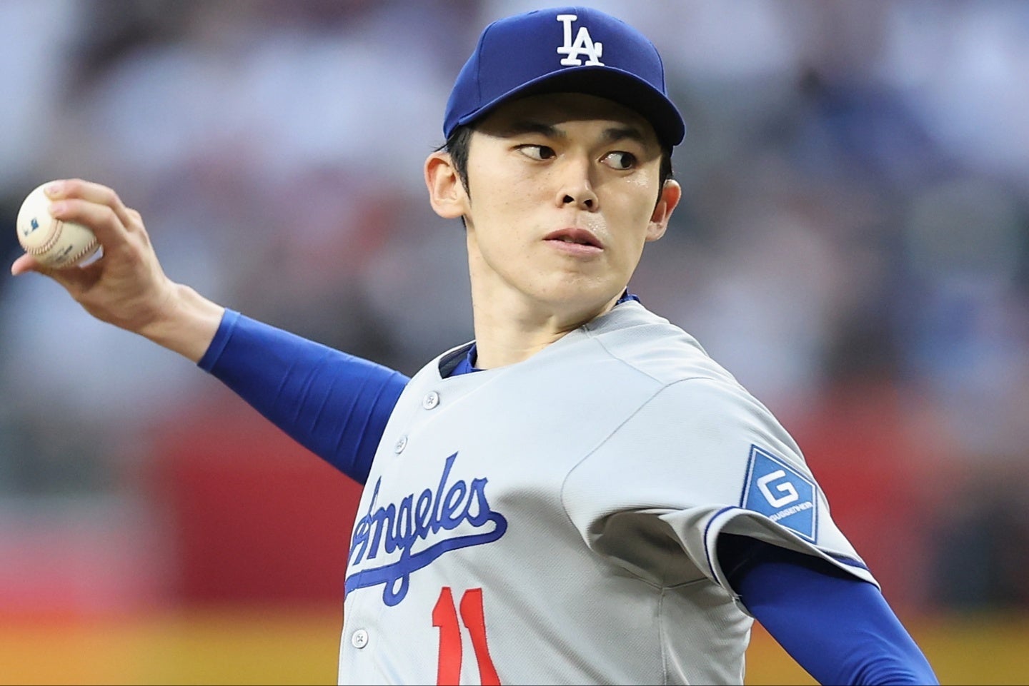 ５度目のリハビリ登板が決定したドジャースの佐々木。(C)Getty Images