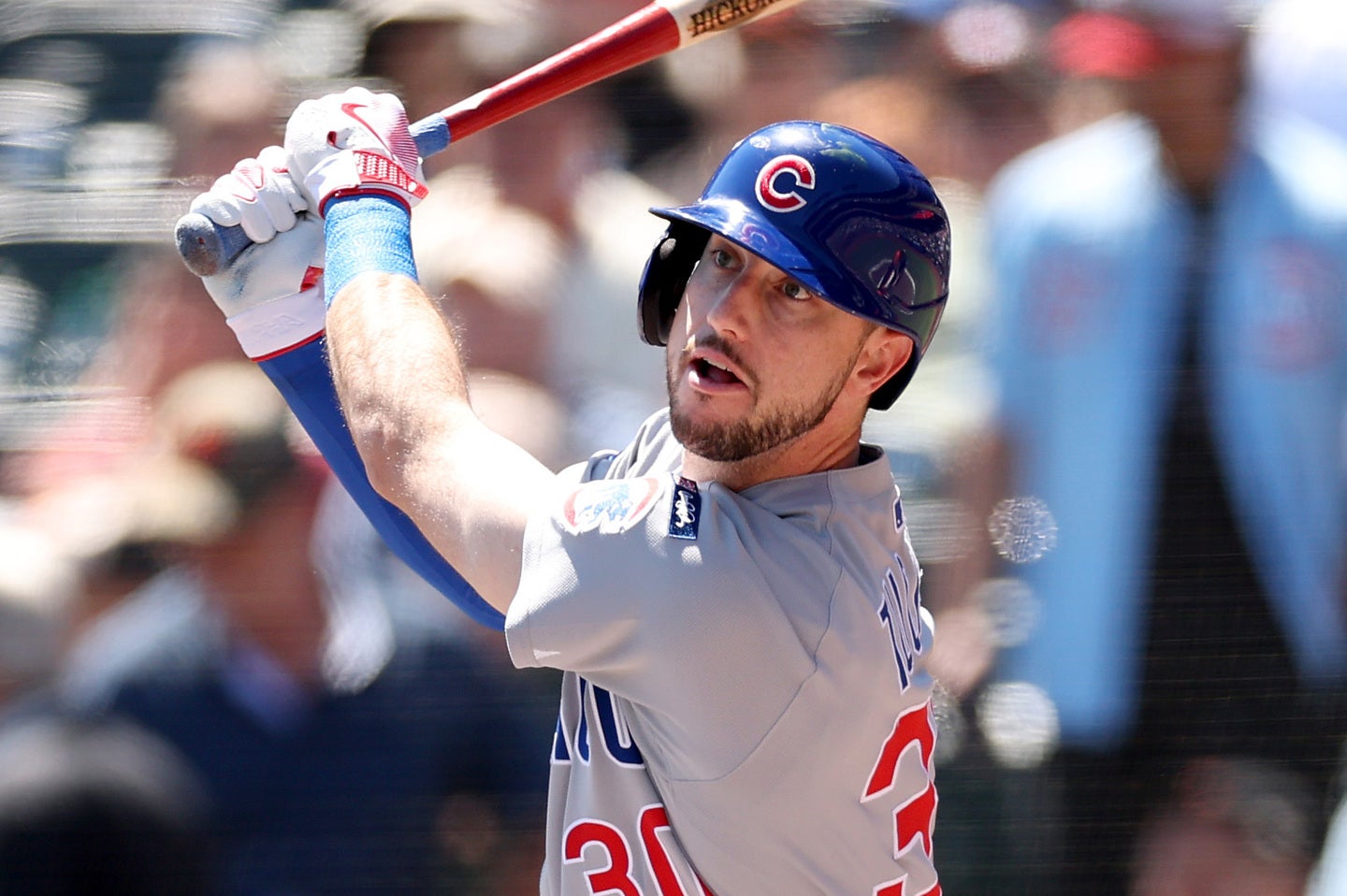 右ふくらはぎの肉離れで10日間のIL入りとなったカブスのタッカー。(C) Getty Images