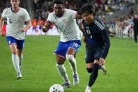 日本は23年３月のコロンビア戦以来、約２年半ぶりに国際親善試合に敗れた。(C)Getty Images