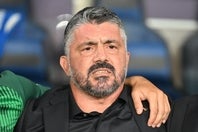 スパレッティの解任に伴って、イタリア代表新監督に就任したガットゥーゾ。初陣となったW杯欧州予選ではエストニア、イスラエルに２連勝した。(C)Alberto LINGRIA