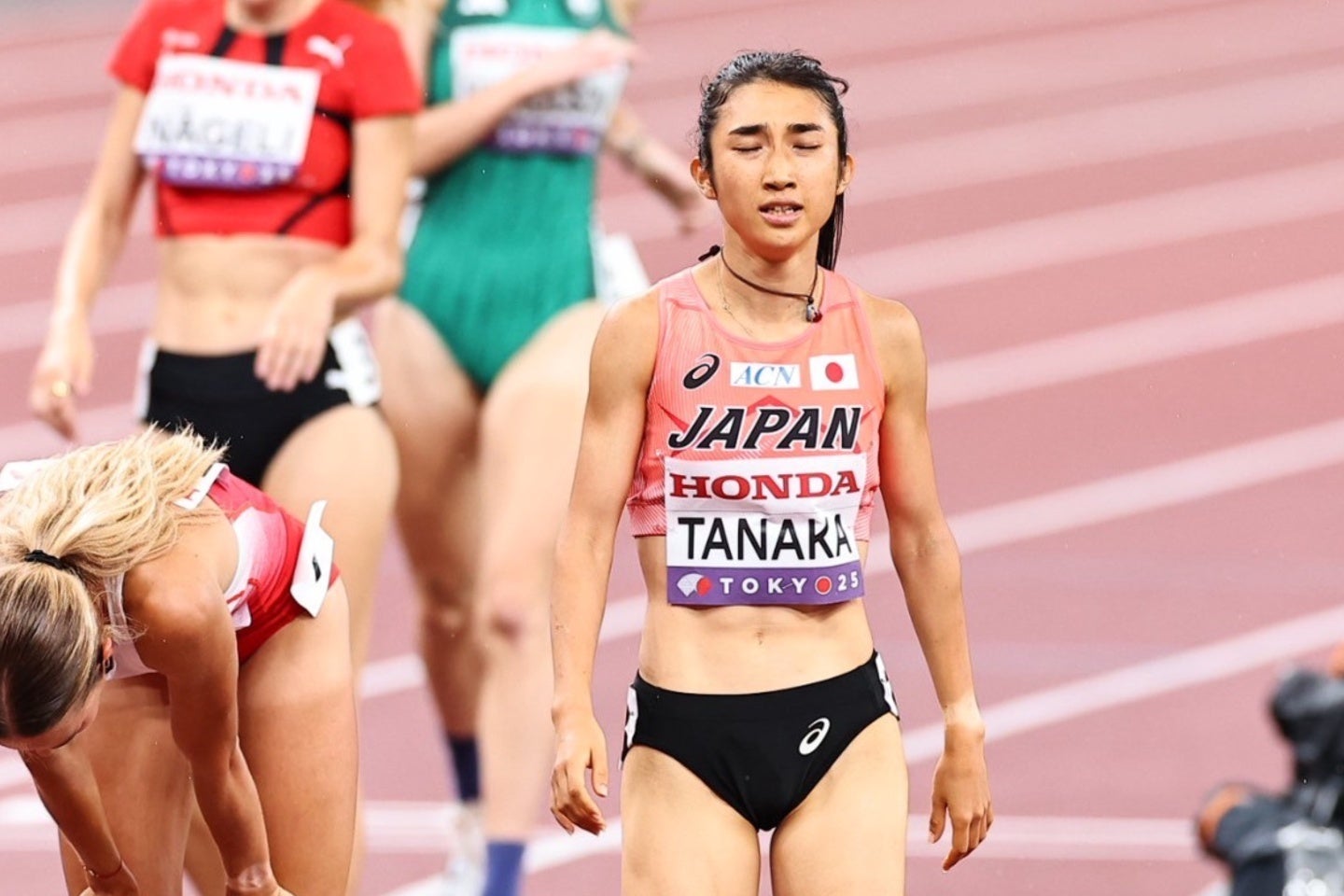 田中は予選１組10着で準決勝進出を逃した。写真：梅月智史（THE DIGEST写真部）