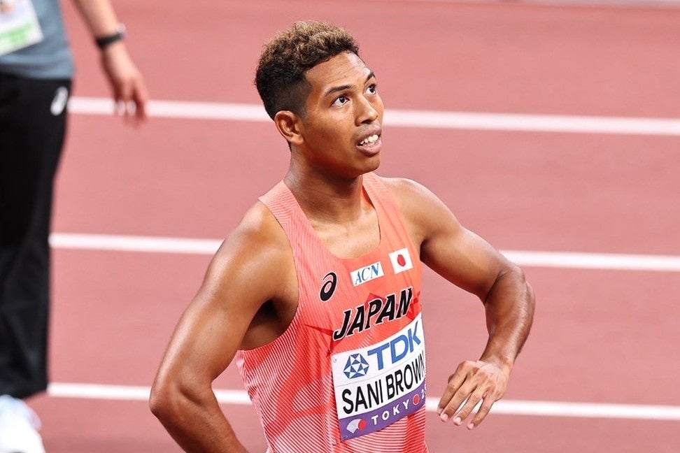 決勝進出が期待されたなか、予選落ちとなったサニブラウン。写真:梅月智史(THE DIGEST写真部)