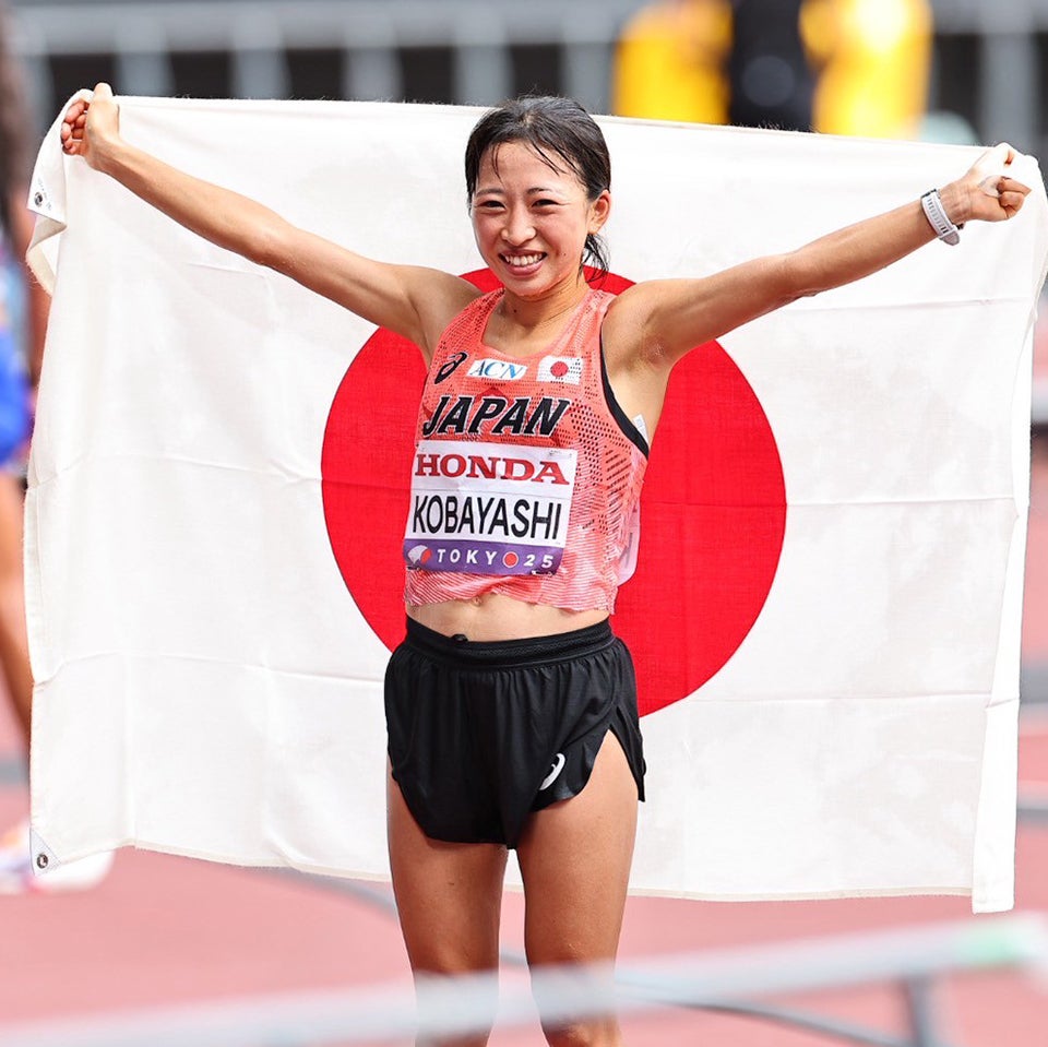 女子マラソンの小林が激走で7位入賞の快挙。写真:梅月智史(THE DIGEST写真部)