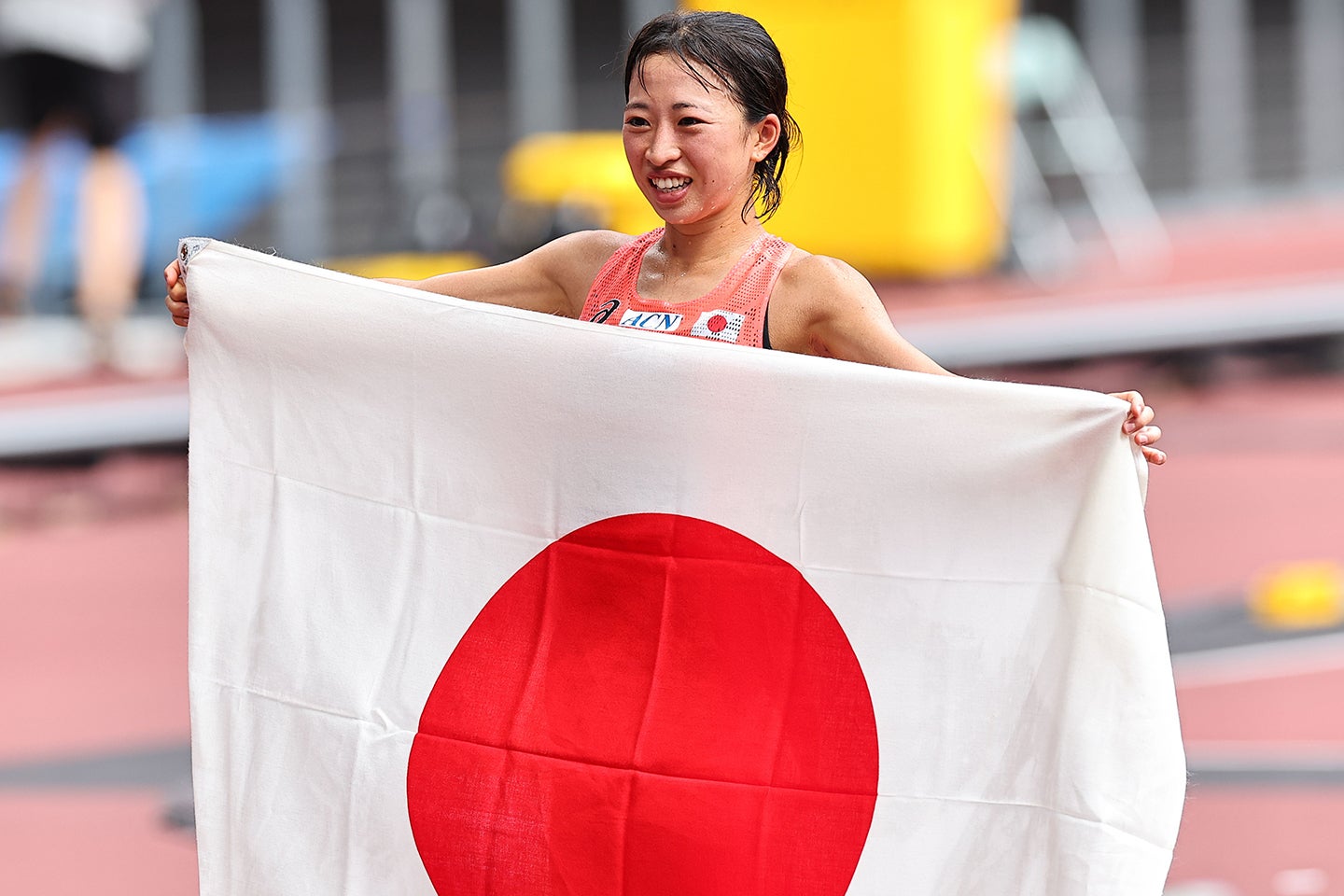 東京世界選手権の女子マラソンで７位入賞を果たした小林。写真：梅月智史（THE DIGEST写真部）