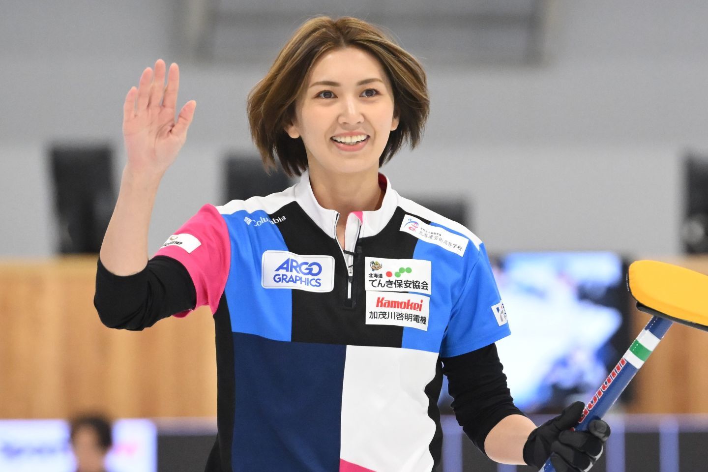 フォルティウスのスキップ吉村が、痺れるラストショットを決めきった。（C）JCA/H.IDE