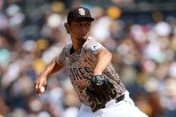 今季４勝目を挙げたダルビッシュ。(C) Getty Images