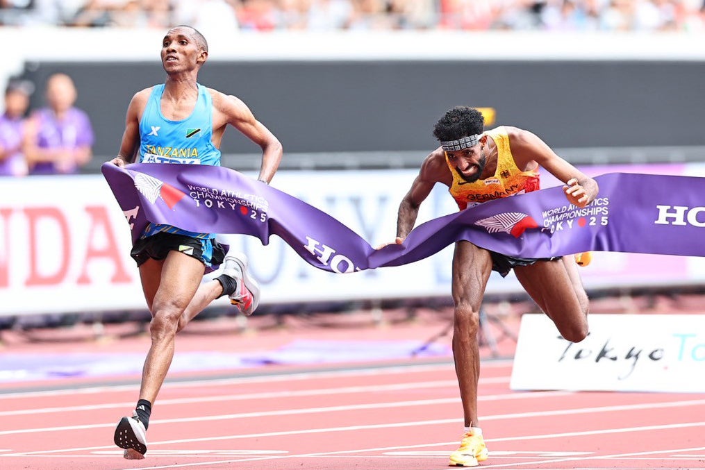 同タイム決着と衝撃の結末となった男子マラソン。写真：梅月智史（THE DIGEST写真部）