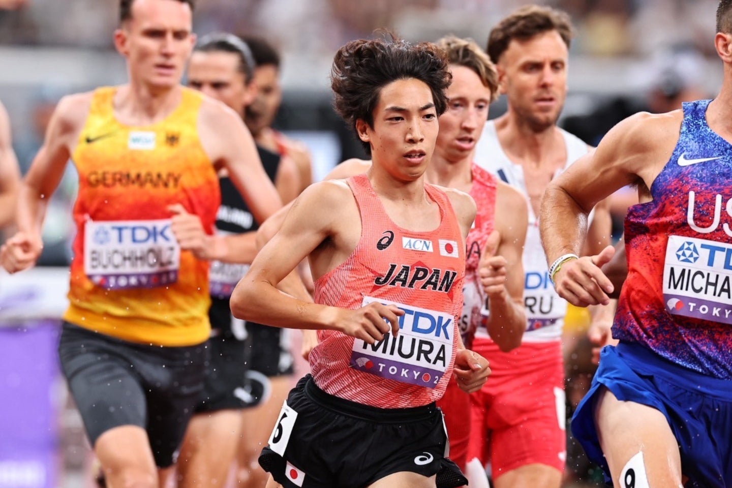 決勝に臨んだ三浦は８位入賞を果たした。写真：梅月智史（THE DIGEST写真部）