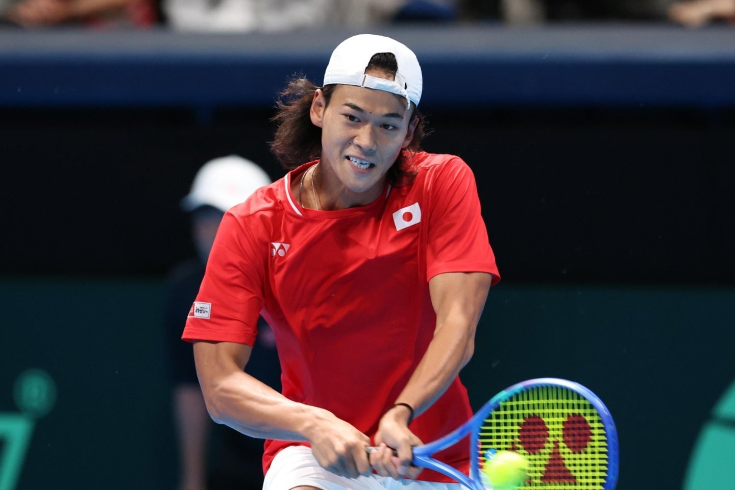 坂本がデ杯デビュー戦の感謝と今後の意気込みをインスタグラムに綴った。写真：滝川敏之