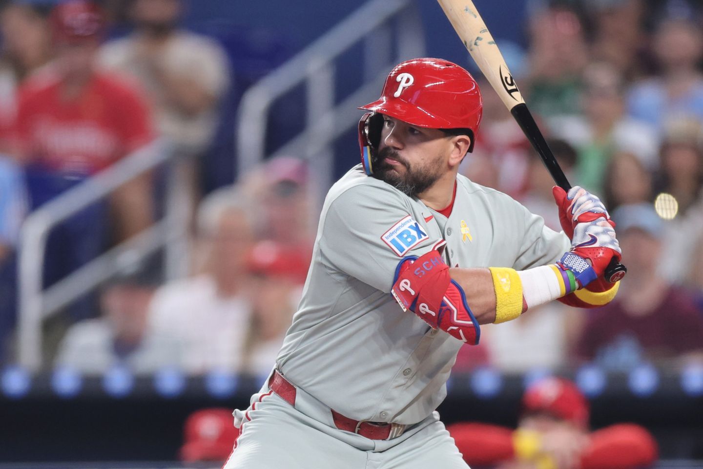 シュワーバーが第１打席で先制の53号ソロを放った。(C) Getty Images