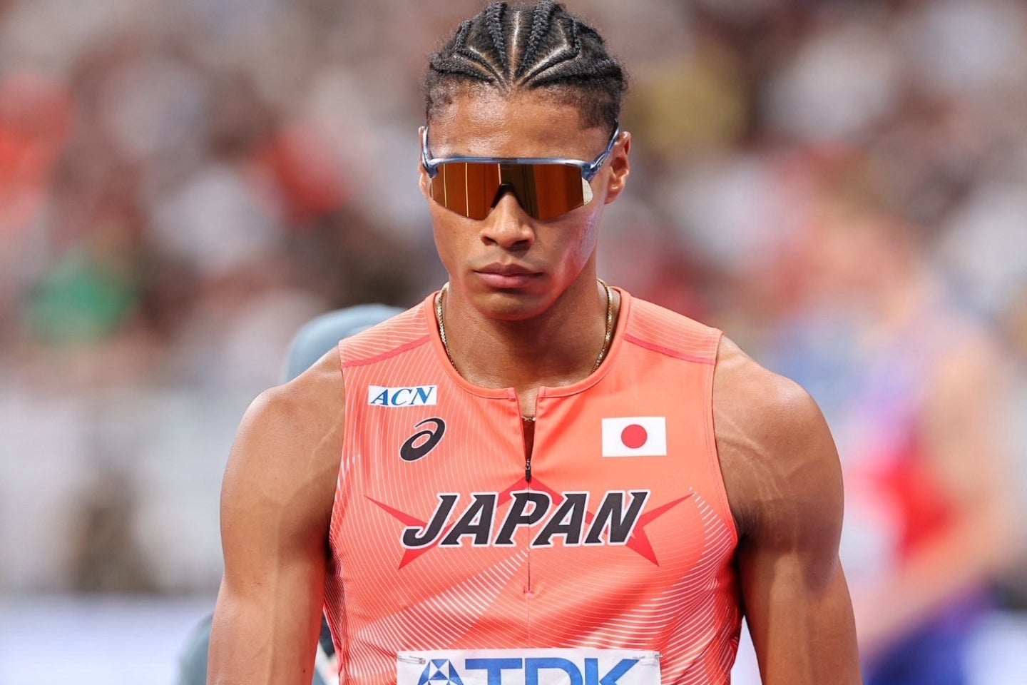 男子400mの中島が、日本勢34年ぶりの決勝進出を果たした。写真：梅月智史（THE DIGEST写真部）