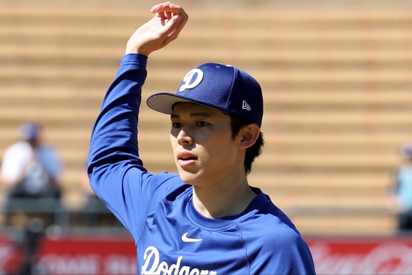 ポストシーズンのメンバー入りが不透明な佐々木。(C)Getty Images